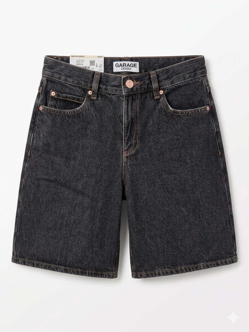 912 Garage Bermuda Style Skate / Skater Jorts Black Size 0/24